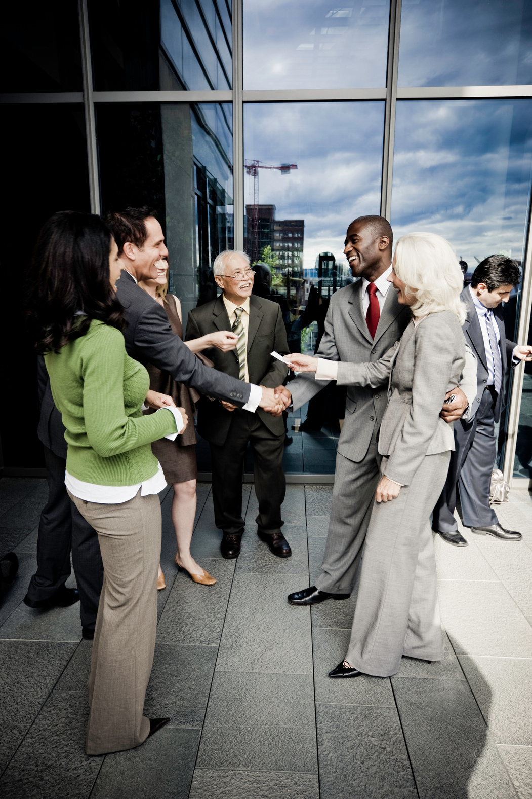 Exchanging Business Cards